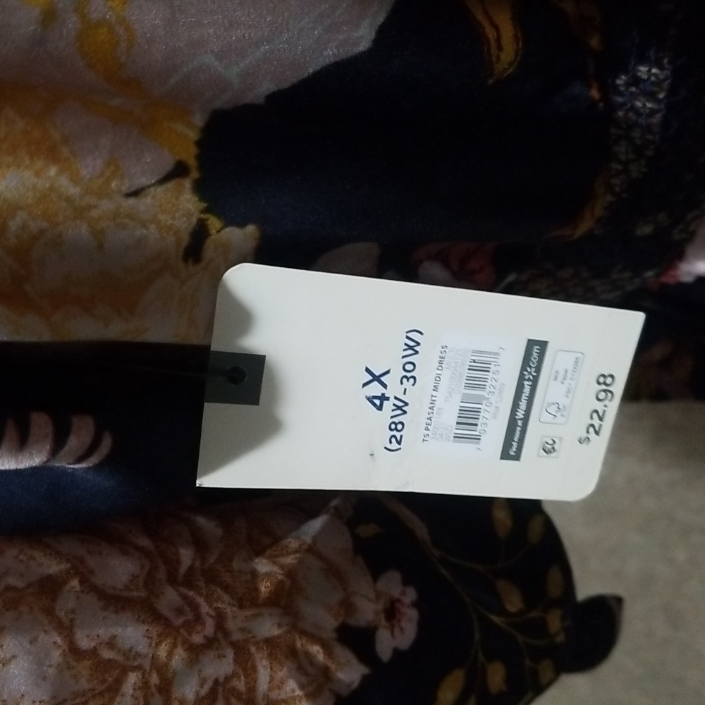 Long sleeve flowered dress - Picture 3 of 4